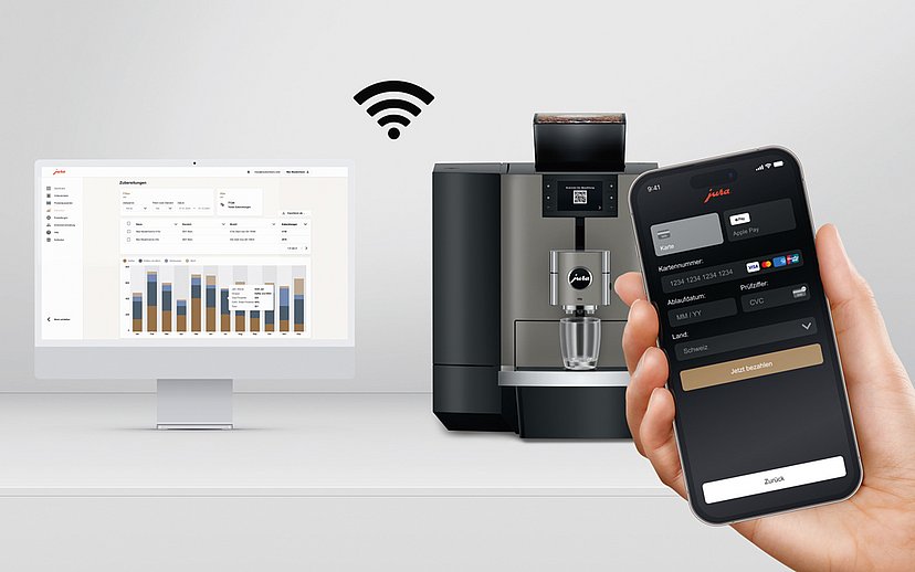 JURA Pocket Pilot 3.0│Telemetrie in Echtzeit – mobil bezahlen, abrechnen und verwalten JURA Pocket Pilot 3.0│Telemetrie in Echtzeit – mobil bezahlen, abrechnen und verwalten