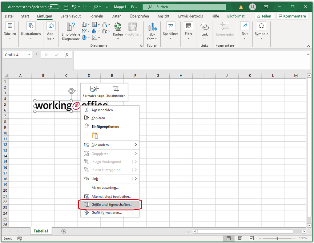 Excel Bild in Zelle einfügen So funktioniert