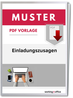 Einladung musterbriefe zusage Verbindliche Einstellungszusage