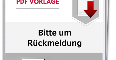 Mustervorlagen Bitte um Rückmeldung workingoffice.de