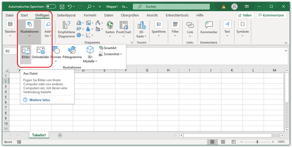 Excel Bild in Zelle einfügen So funktioniert