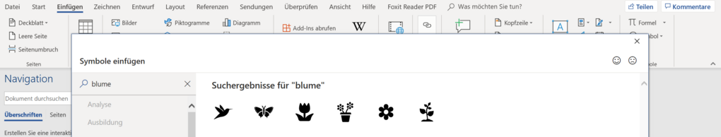 Blumen-Symbole für Word: So fügen Sie sie ein Blumen-Symbole für Word: So fügen Sie sie ein