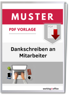 Dankschreiben An Mitarbeiter Tipps Gratis Muster Workingoffice De