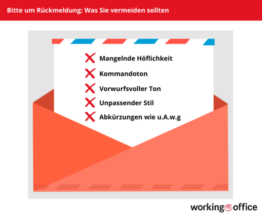 Bitte um Rückmeldung Formulierungstipps & Muster ️