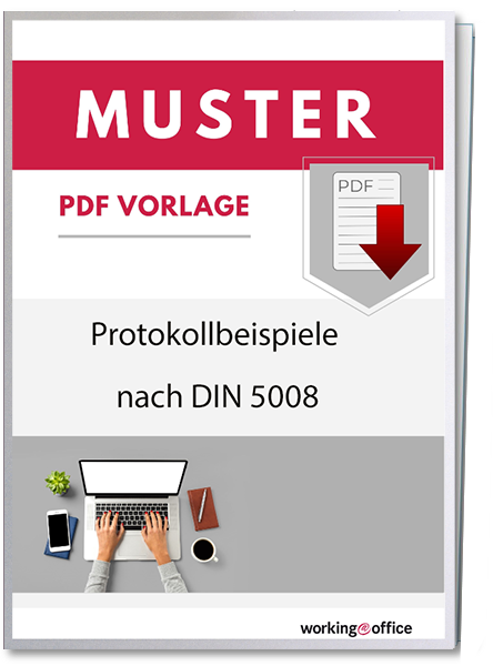 Protokollbeispiele nach der DIN 5008 - workingoffice.de