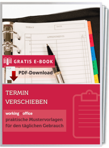 Besteht Die Möglichkeit Den Termin Zu Verschieben Mustervorlagen: Termin verschieben