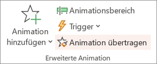 Animation übertragen