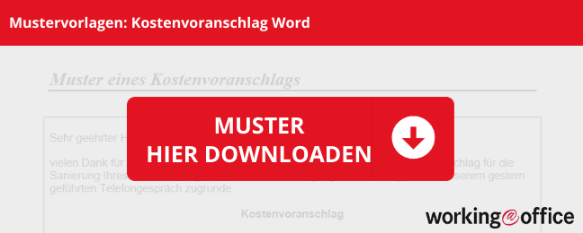 Kostenvoranschlag - Inhalt, Verbindlichkeit & Gratis ...