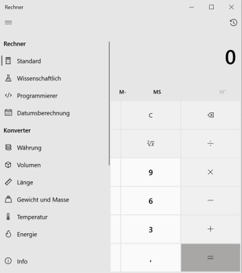 Rechner Windows